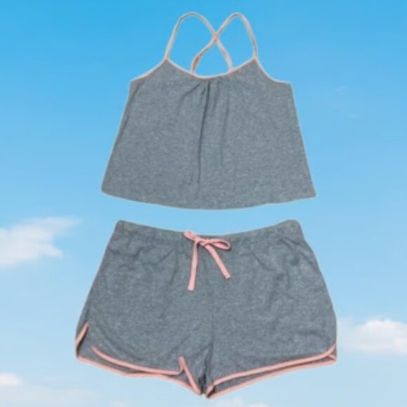 CALME by Johnny Was Other - CALME Night and Day Tank Top & Elastic-Waist Shorts Set Women's Size XL
